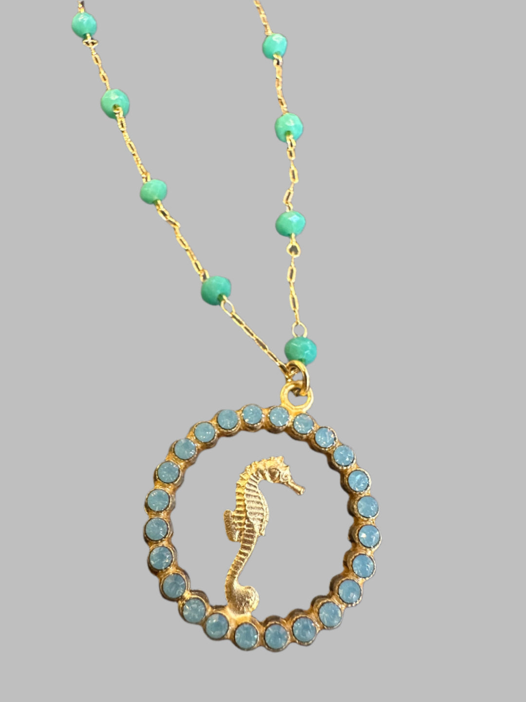 Seahorse on Bead Necklace