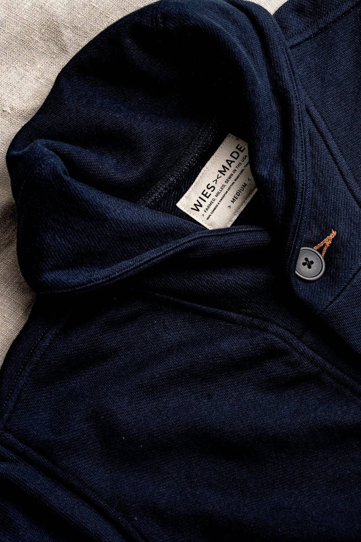 Women | Bodega Cardigan | 14oz 100% Cotton French Terry - Navy