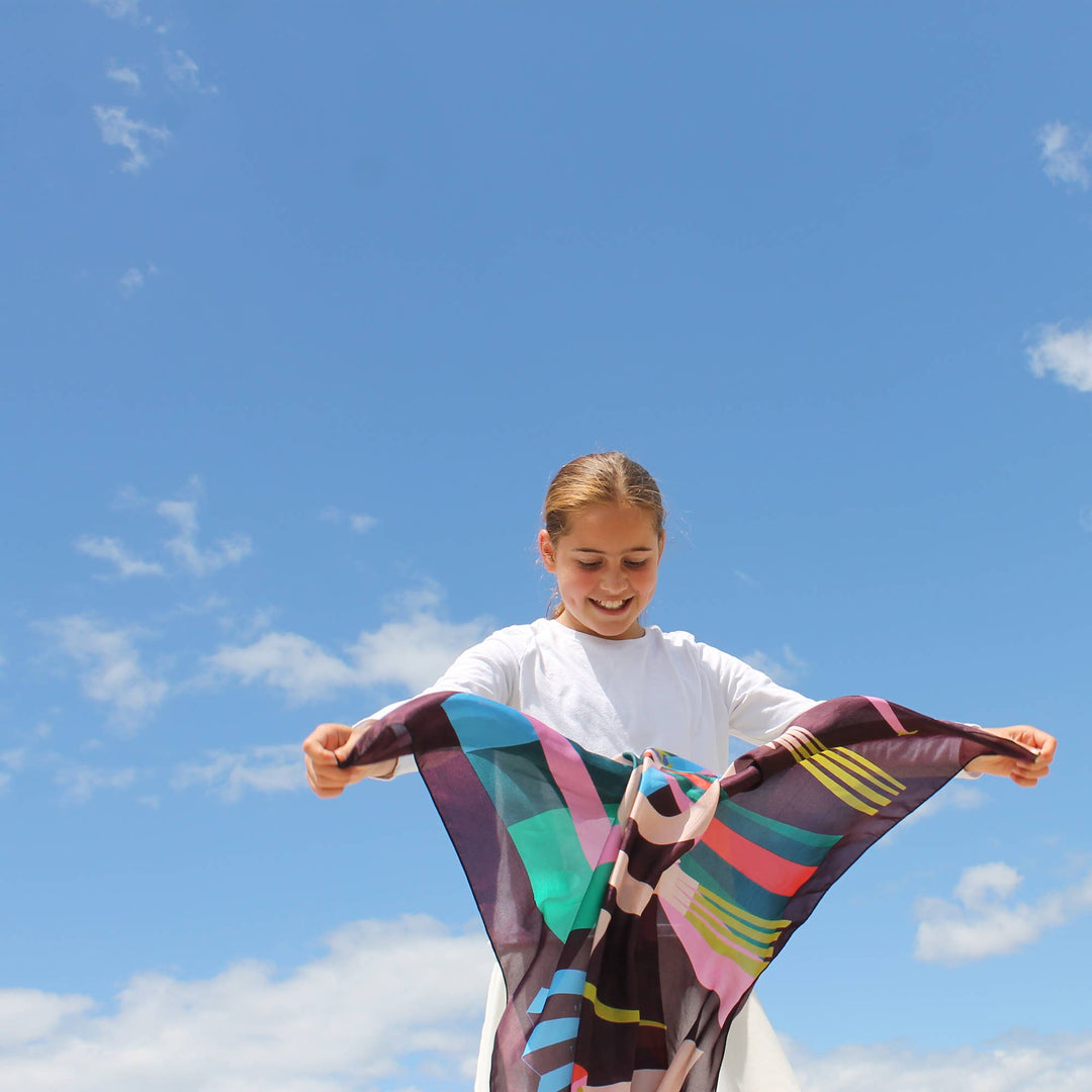 Onward Through the Darkness | Silk Scarf | Women's Bandana