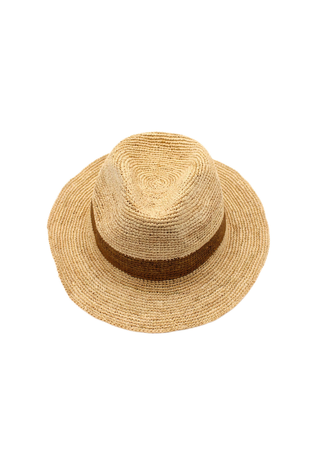 Crochet Fedora - Unisex Straw Hat