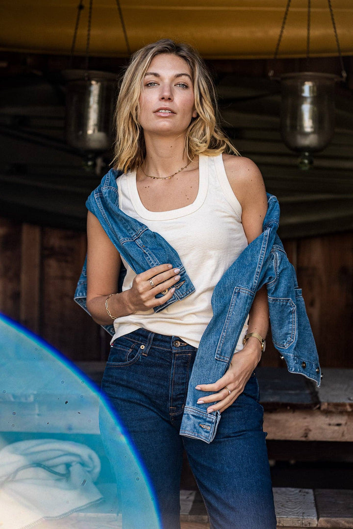 Women | Reyes Tank | 100% Cotton - Natural
