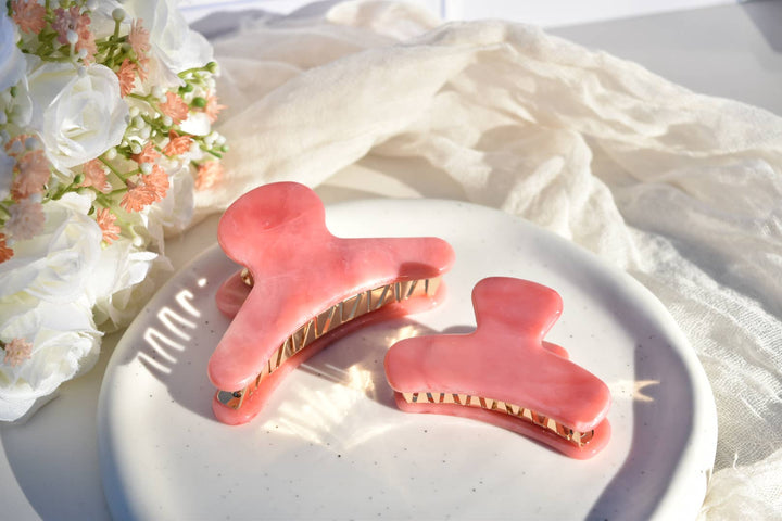 French Claw in Rose Quartz