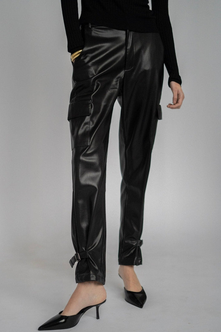 Leather Cargo Black