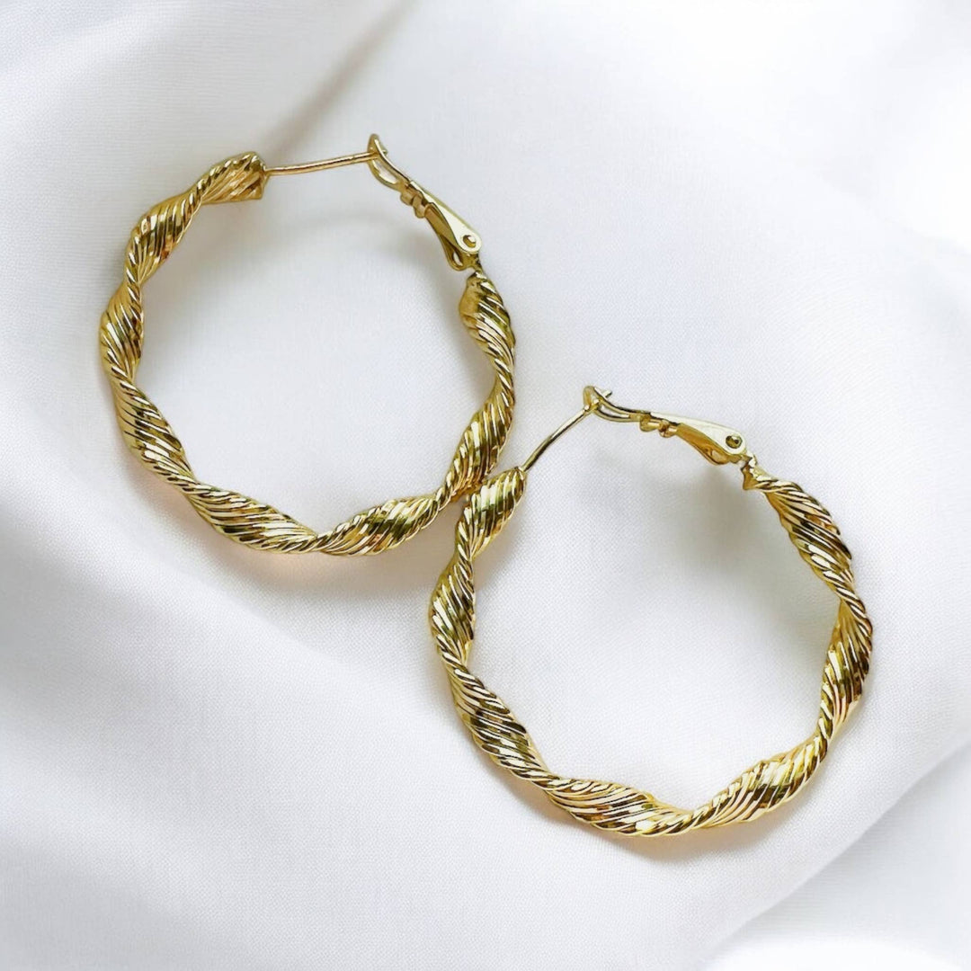 Twisted Hoops Earrings