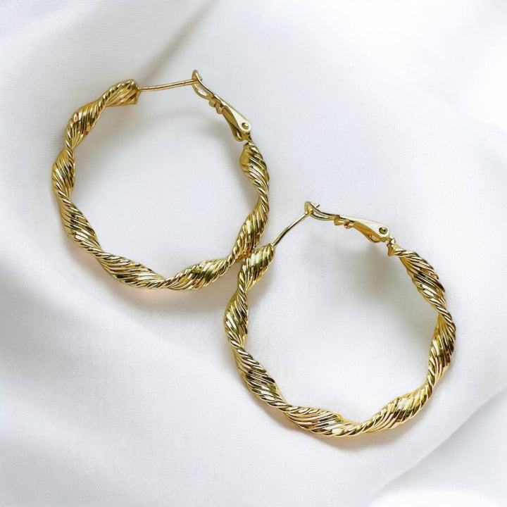 Twisted Hoops Earrings