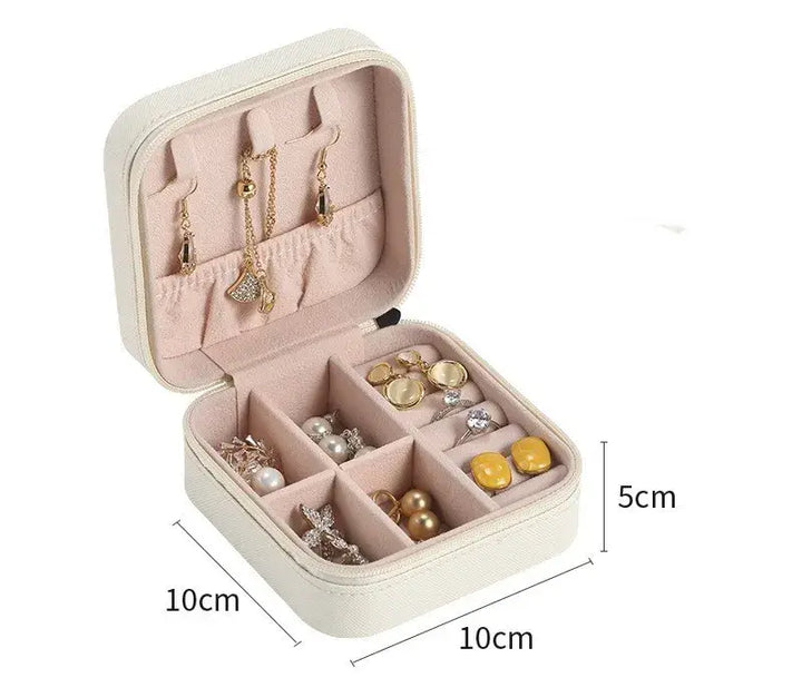 Travel PU Leather Jewelry Case