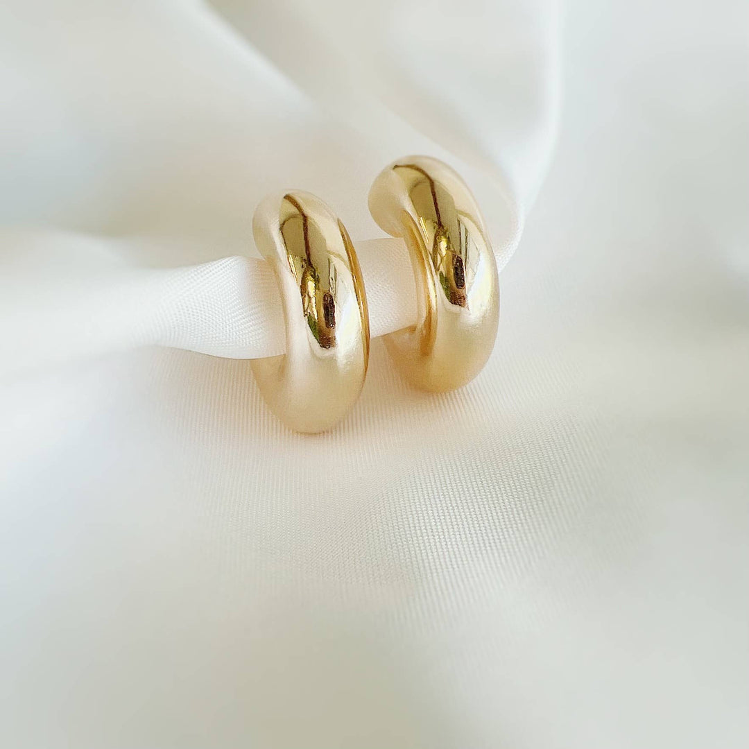 Ellie Chunky Tube Hoops Earrings