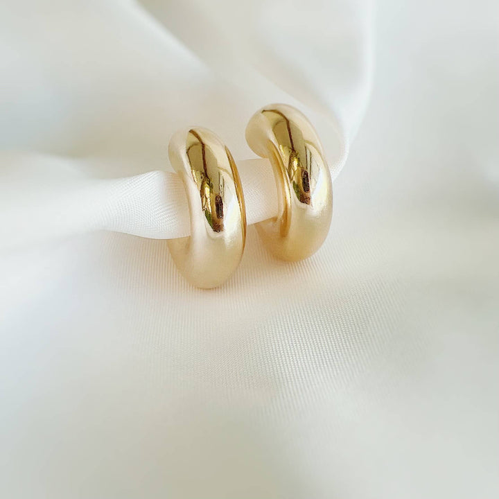 Ellie Chunky Tube Hoops Earrings