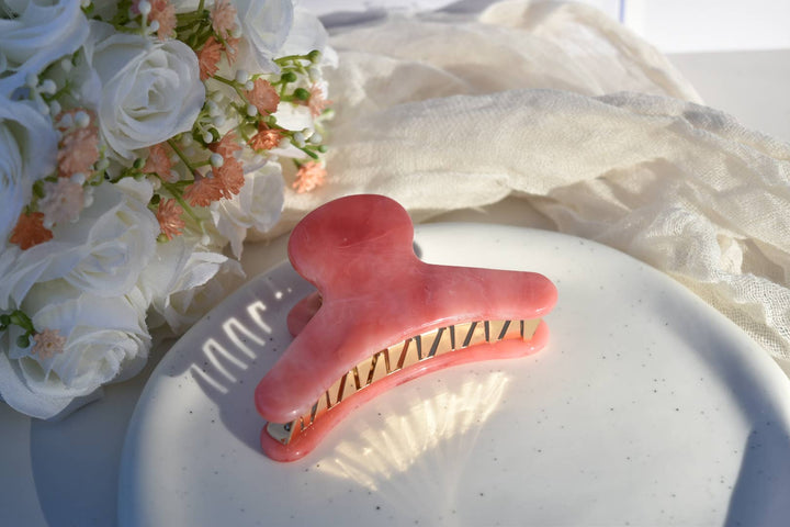 French Claw in Rose Quartz