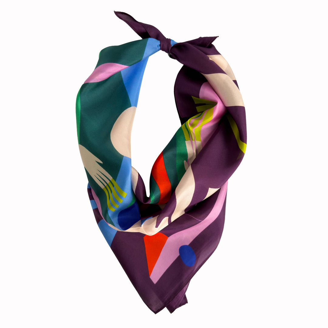 Onward Through the Darkness | Silk Scarf | Women's Bandana
