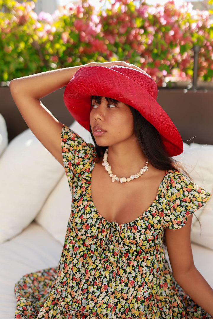 5" & 7" Wide Brim Sun Hat: Solid Color Packable Sunhats