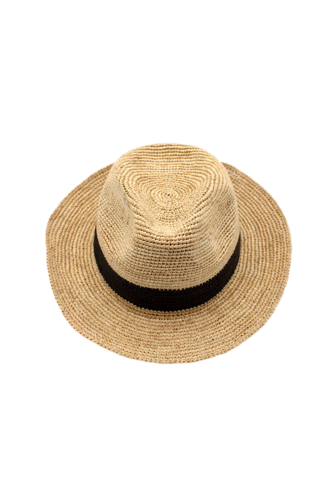 Crochet Fedora - Unisex Straw Hat