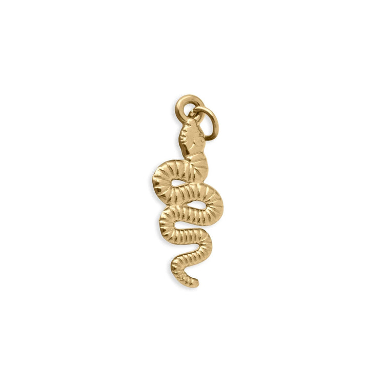 18K Gold PVD Stainless Steel Snake Charm