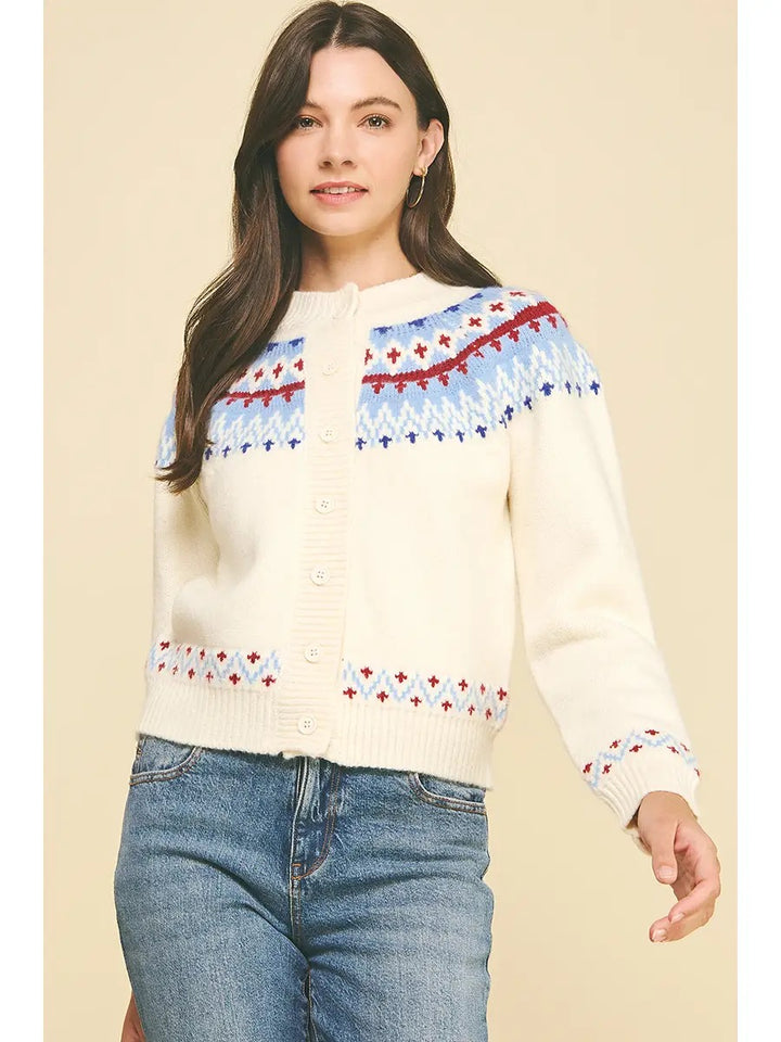 Nordic Patterned Cardigan
