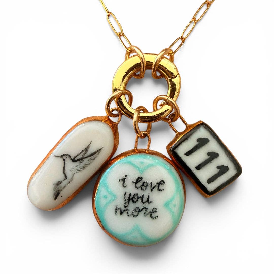 “I Love You More” Circle Charm