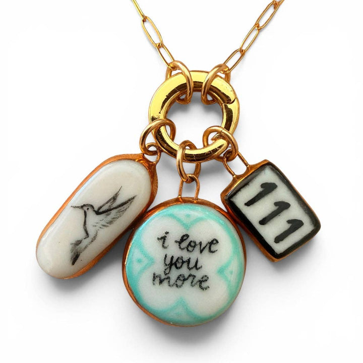 “I Love You More” Circle Charm