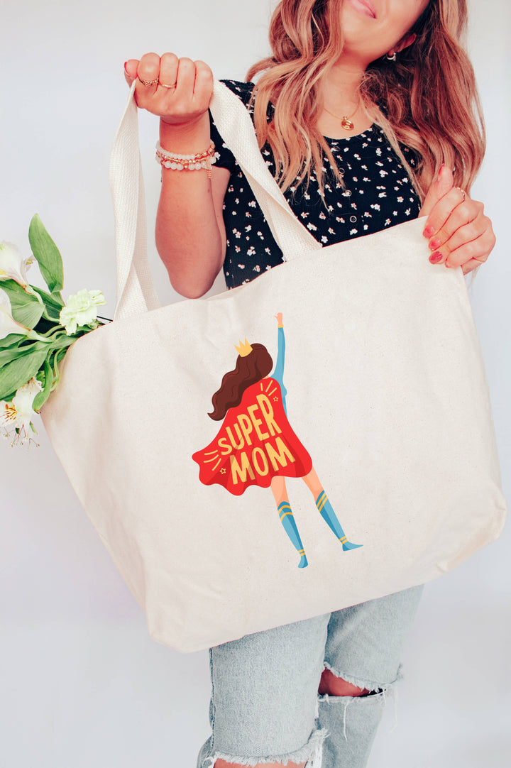 Super Mom Tote Bag 2 SIZES