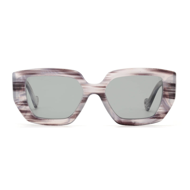 NYLA | Polarized Sunglasses | Grey/Black Streaks