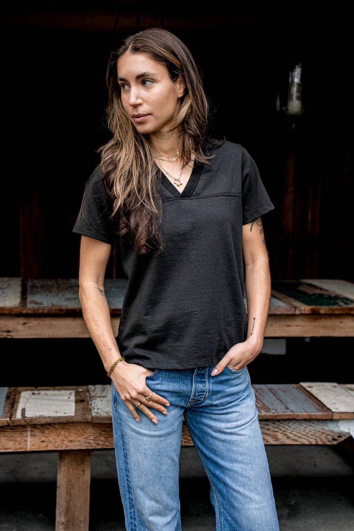 Women Stinson V Jersey | 12oz 100% Cotton - Basalt