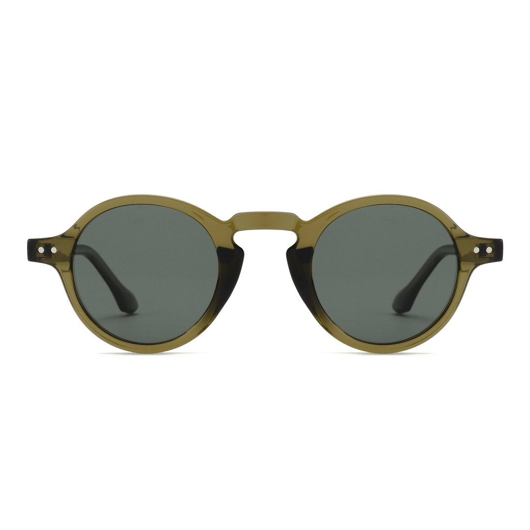 TANNER | Transparent Olive Green | Smoky Lens