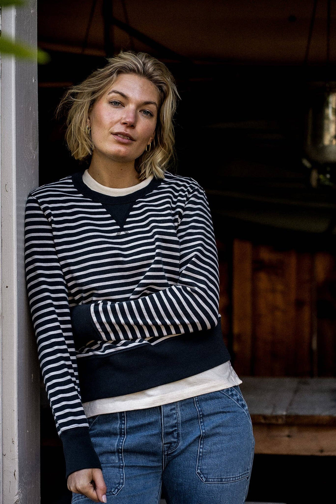 Women | Stinson Pullover | 12oz Rugby Jersey 100% cotton - Stripe