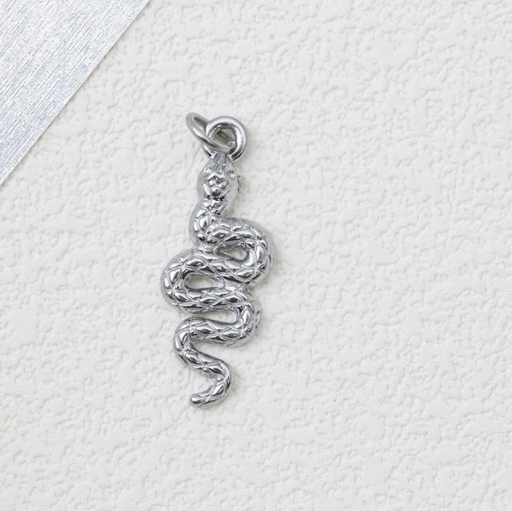 18K Gold PVD Stainless Steel Snake Charm