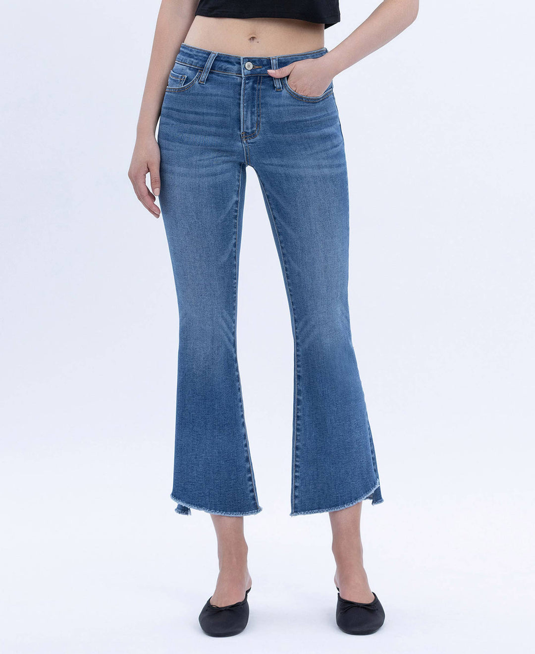 Alison Mid Rise Crop Flare