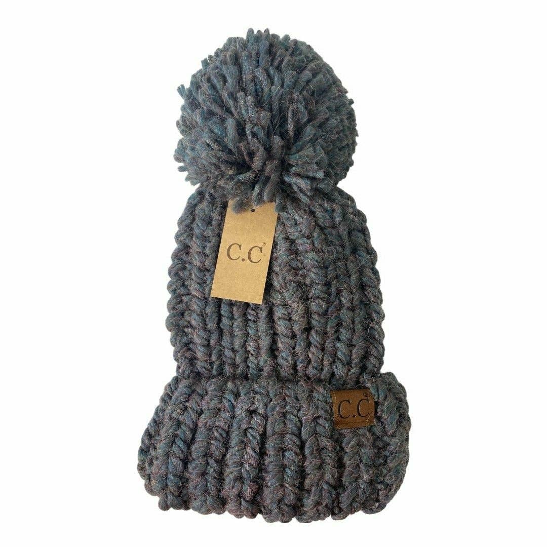 Chunky Pom Hat