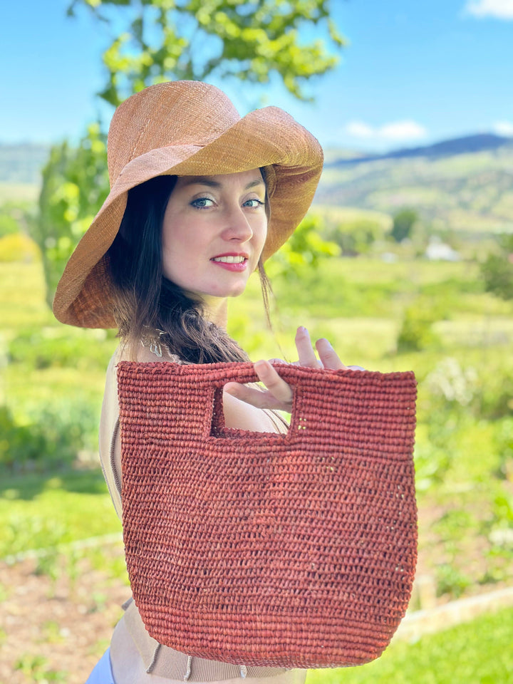 5" & 7" Wide Brim Sun Hat: Solid Color Packable Sunhats