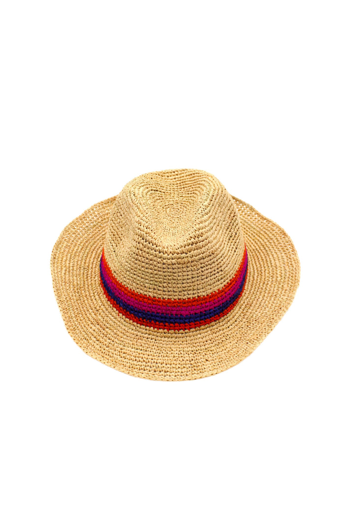 Crochet Fedora - Unisex Straw Hat