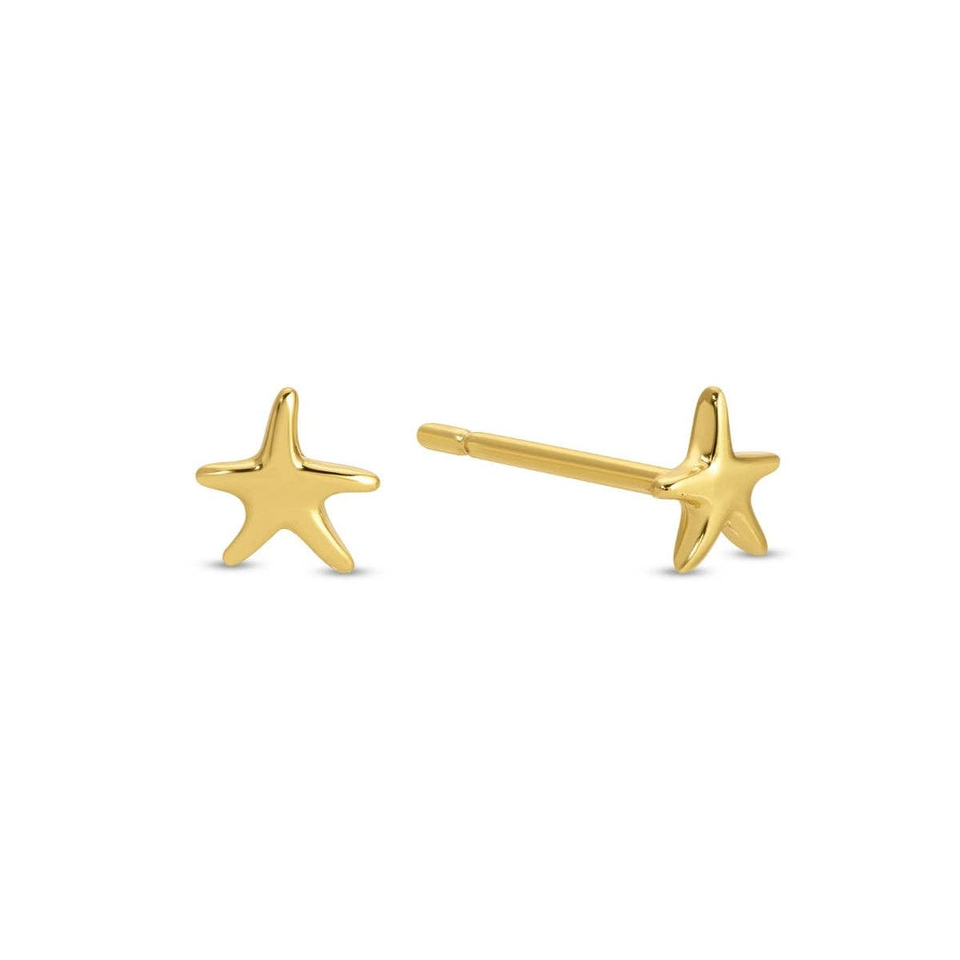 Petite Starfish Studs on Velvet Tag