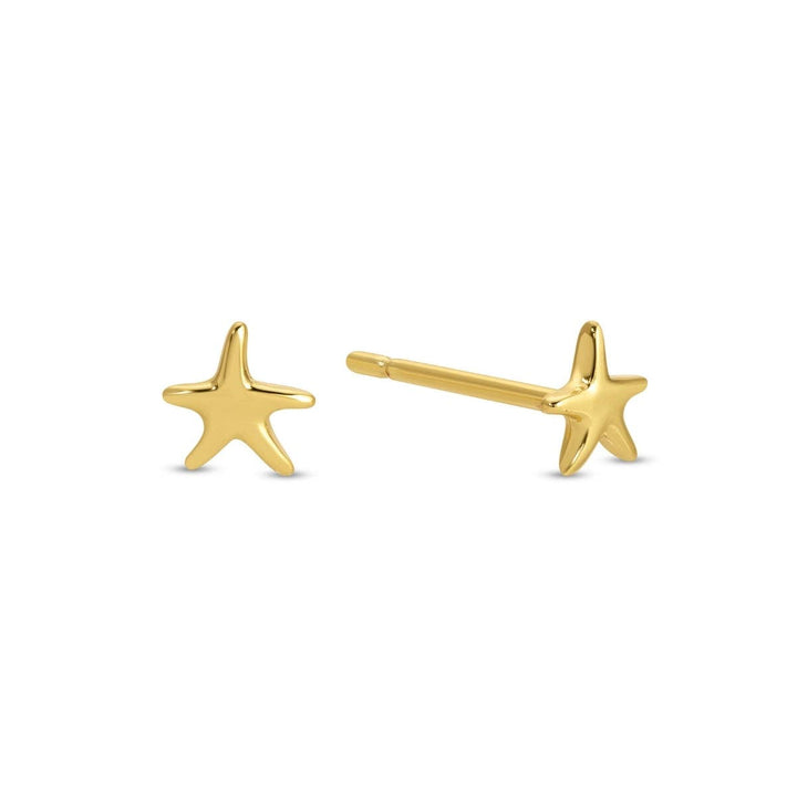 Petite Starfish Studs on Velvet Tag