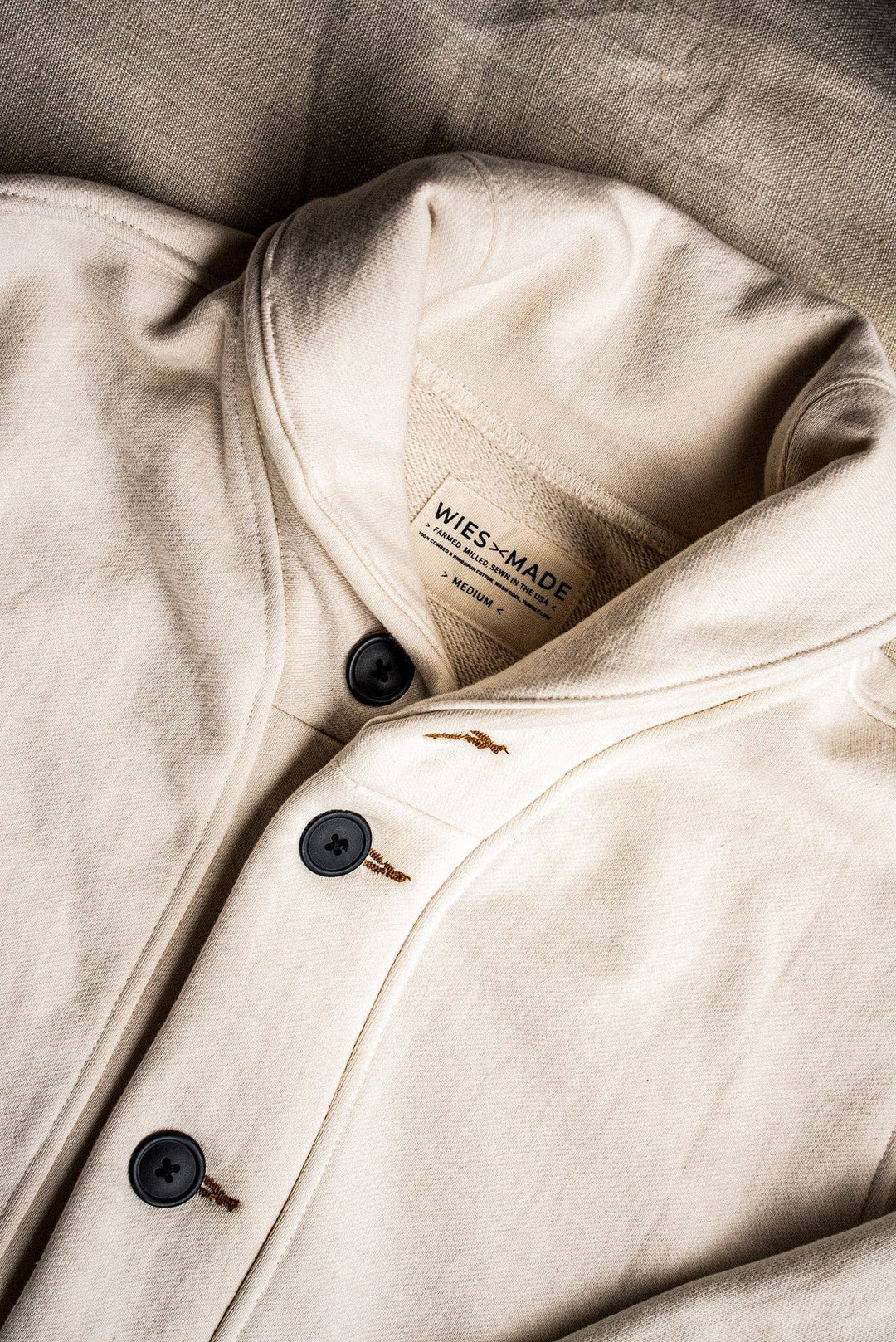 Women | Bodega Cardigan | 14oz 100% Cotton French Terry - Natural