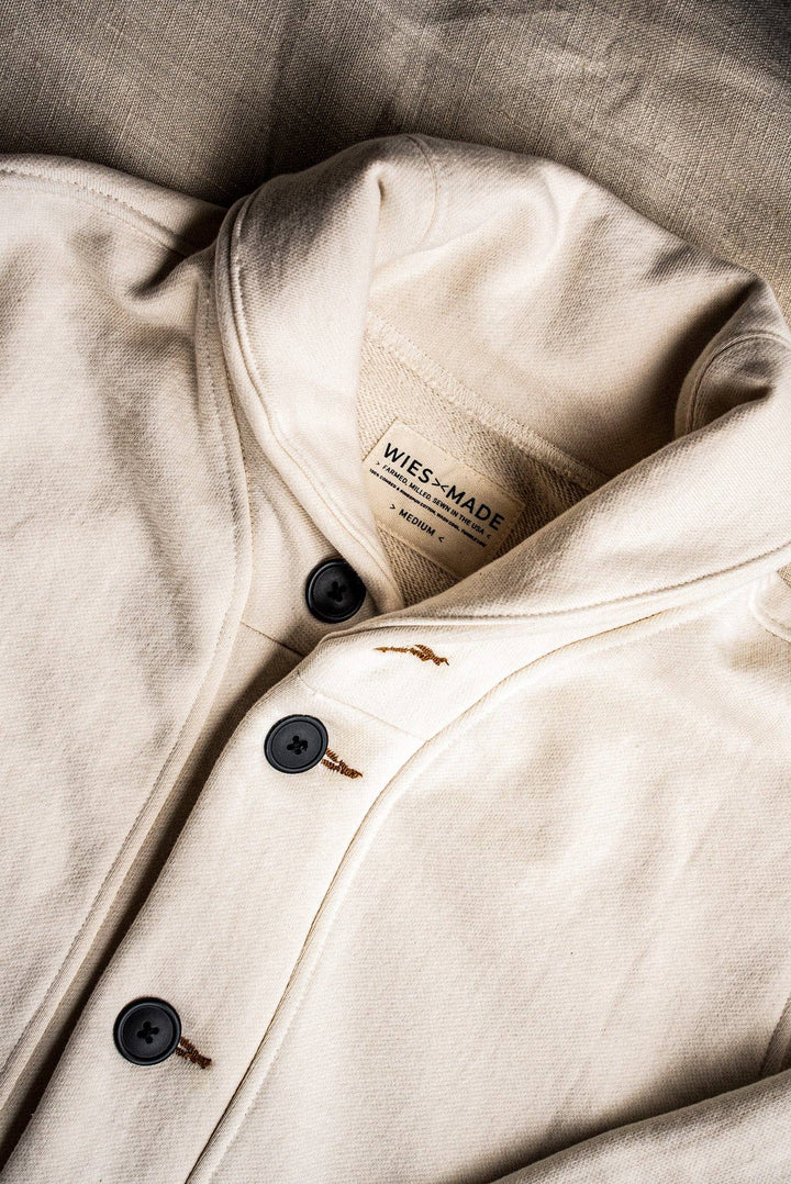 Women | Bodega Cardigan | 14oz 100% Cotton French Terry - Natural