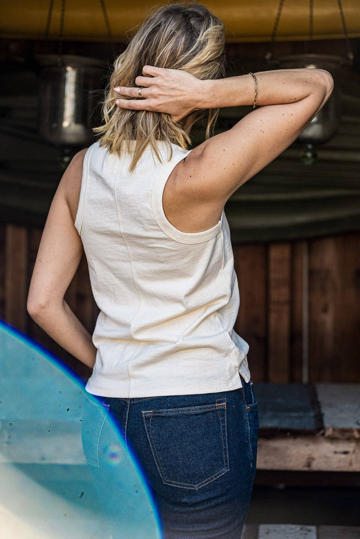 Women | Reyes Tank | 100% Cotton - Natural