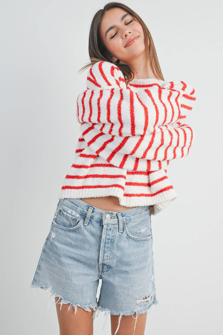 Striped Knit Sweater
