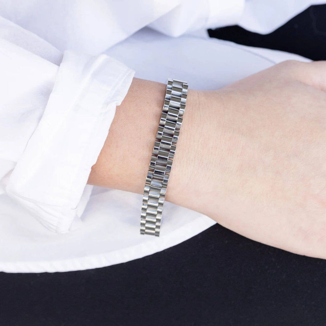 18K Gold Stainless Steel Watchband Chain Bracelet