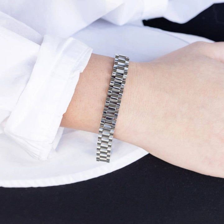18K Gold Stainless Steel Watchband Chain Bracelet