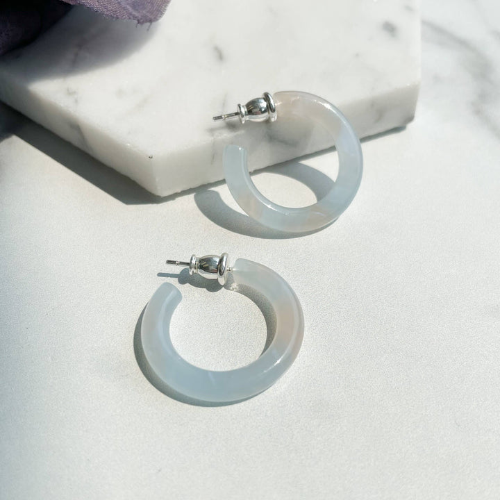 Small Acetate Hoops