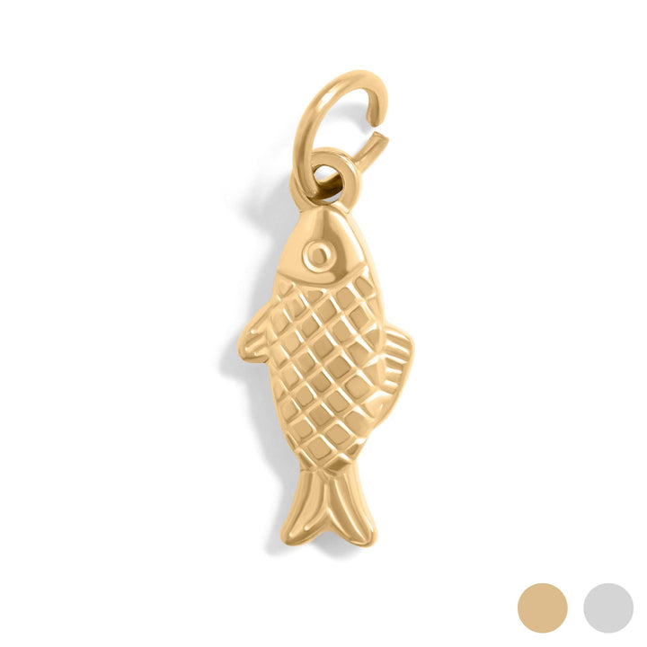 18K Gold PVD Stainless Steel Fish Charm