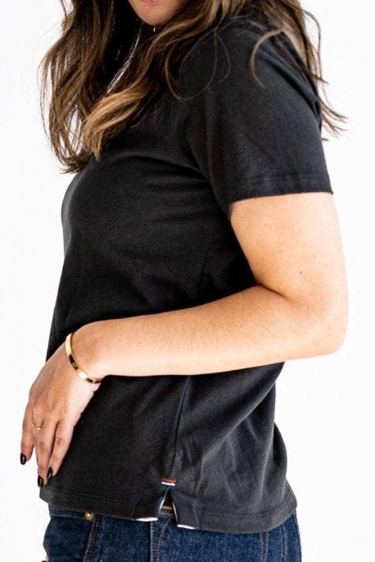 Women | Reyes Boxy Tee | 100%  Cotton - Basalt