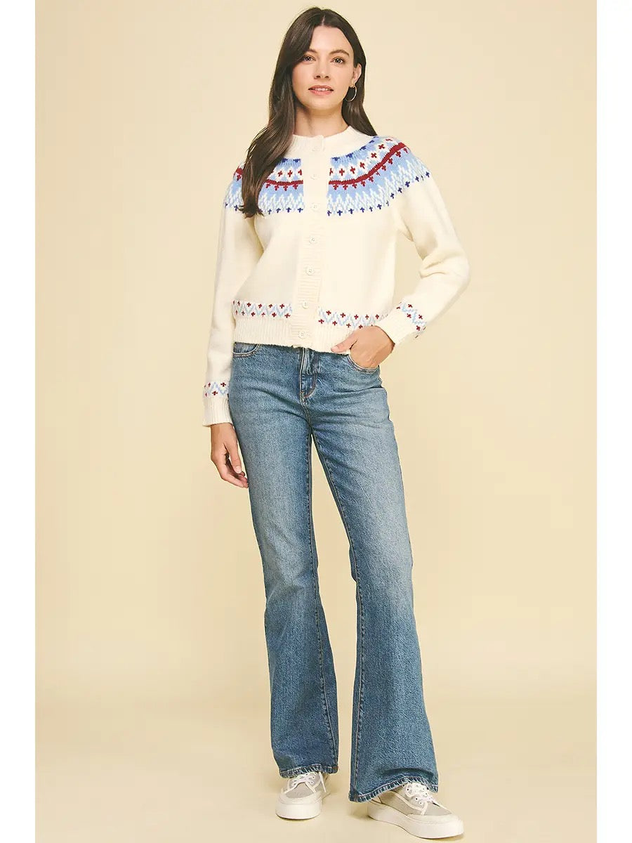 Nordic Patterned Cardigan