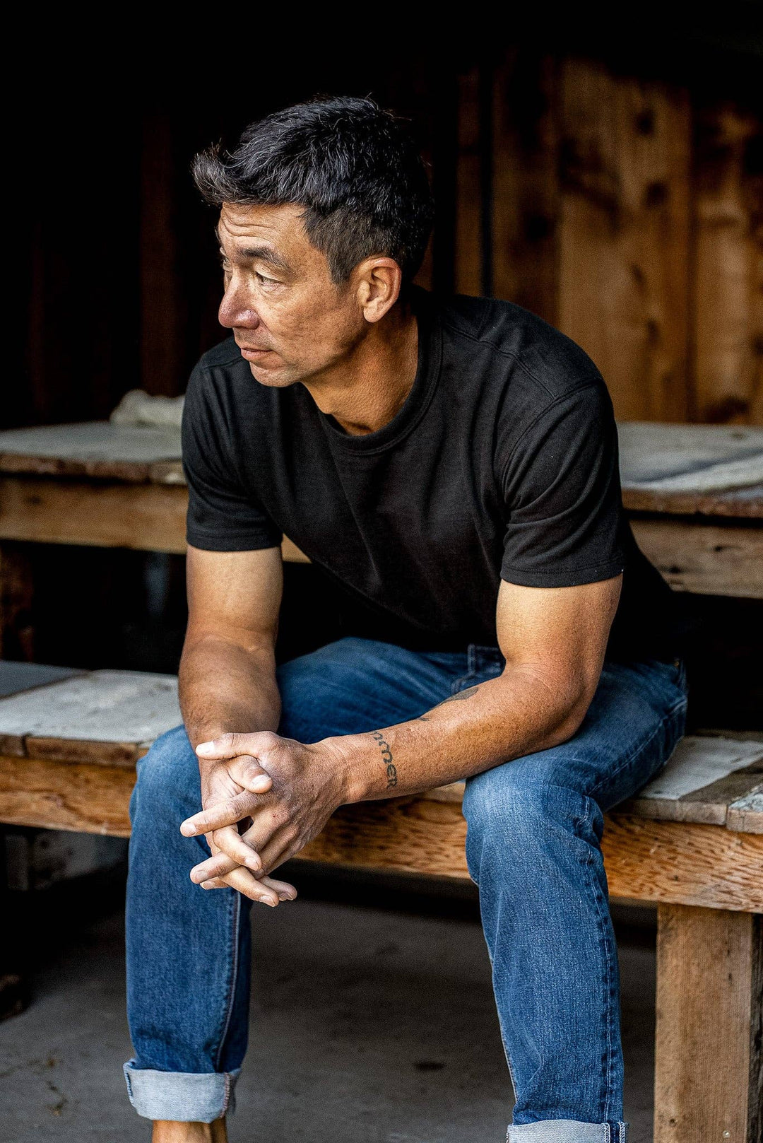 Men | Bolinas Tee Heavyweight | 8oz 100% Cotton - Basalt