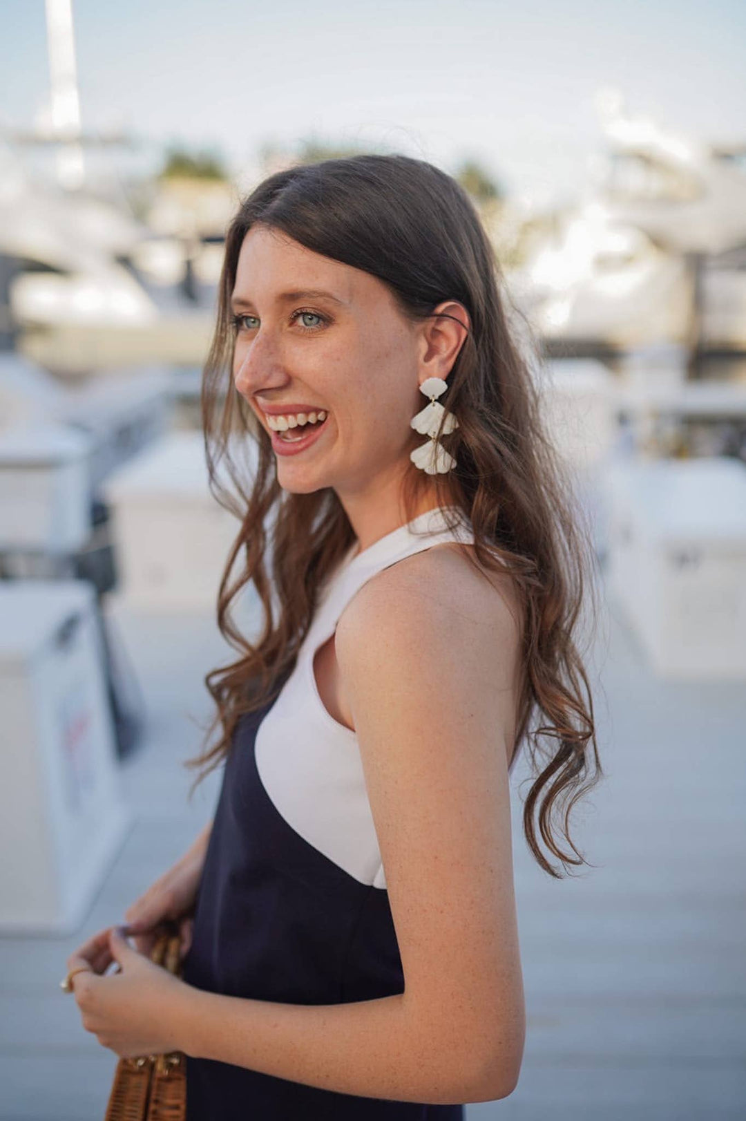 Mermaid Shell Drop Earrings