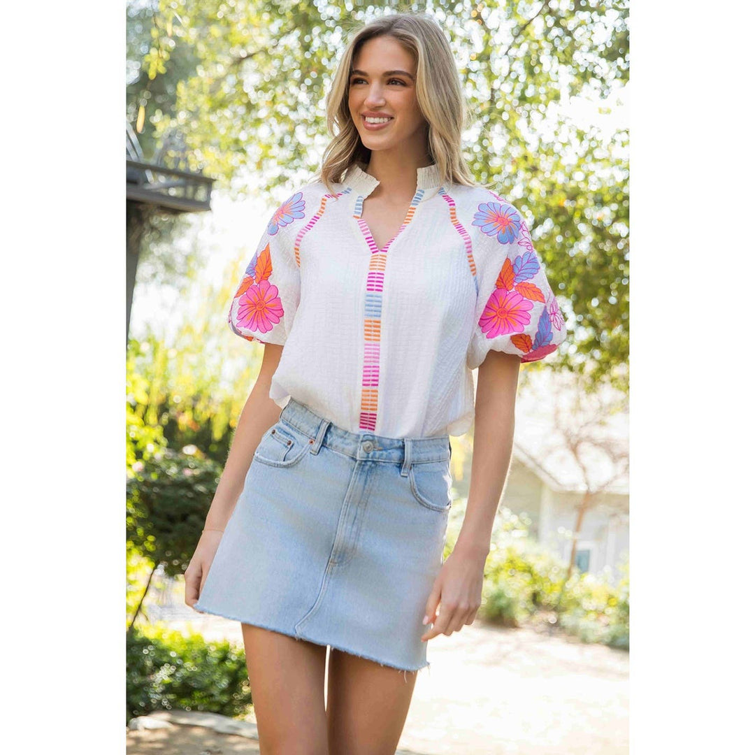 Embroidered  Top