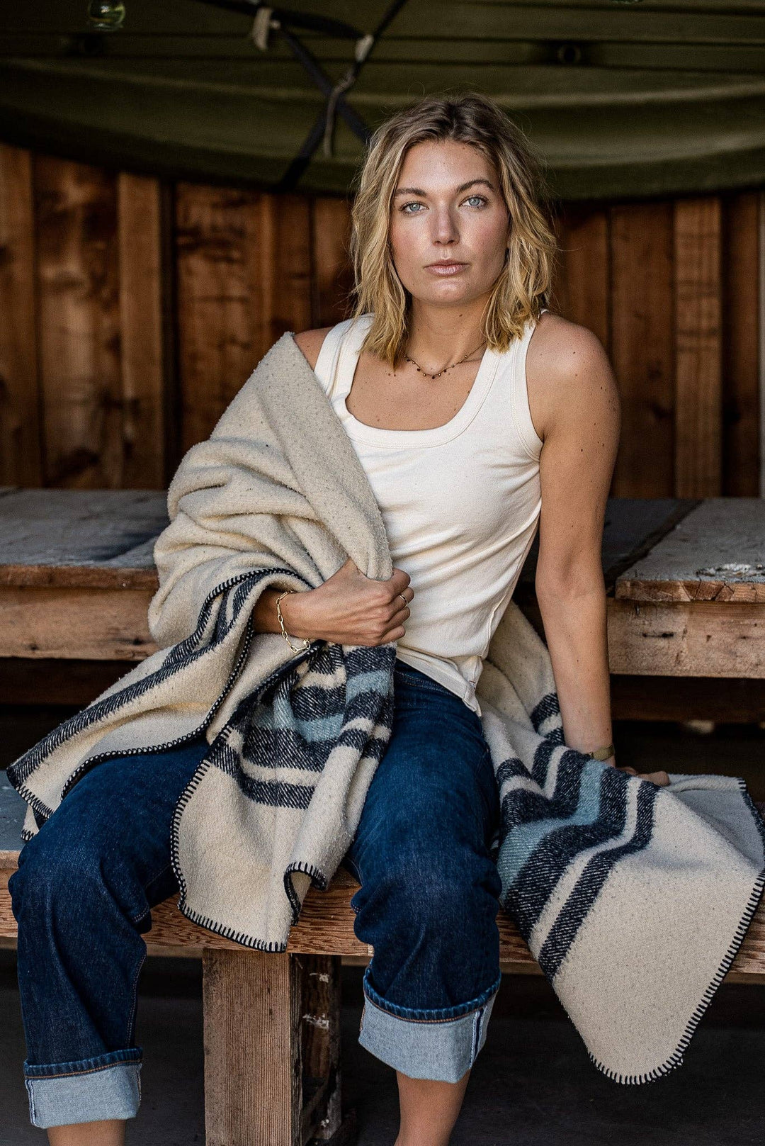 Women | Reyes Tank | 100% Cotton - Natural