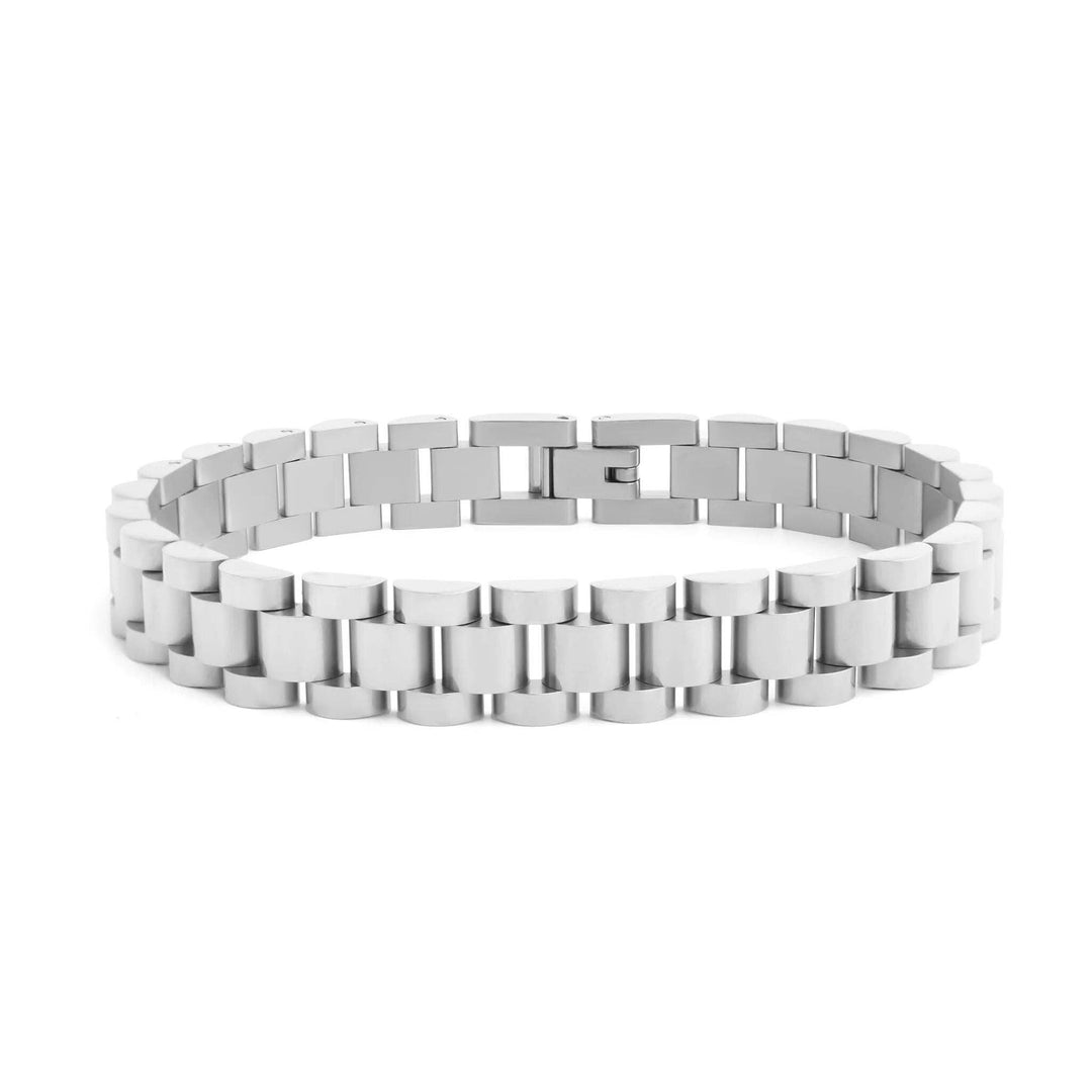 18K Gold Stainless Steel Watchband Chain Bracelet
