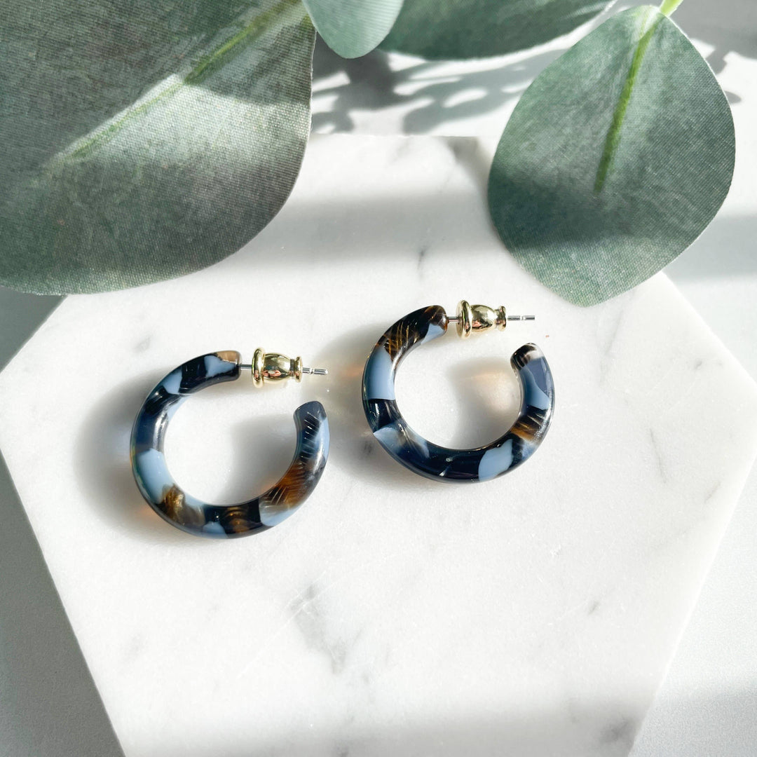 Small Acetate Hoops