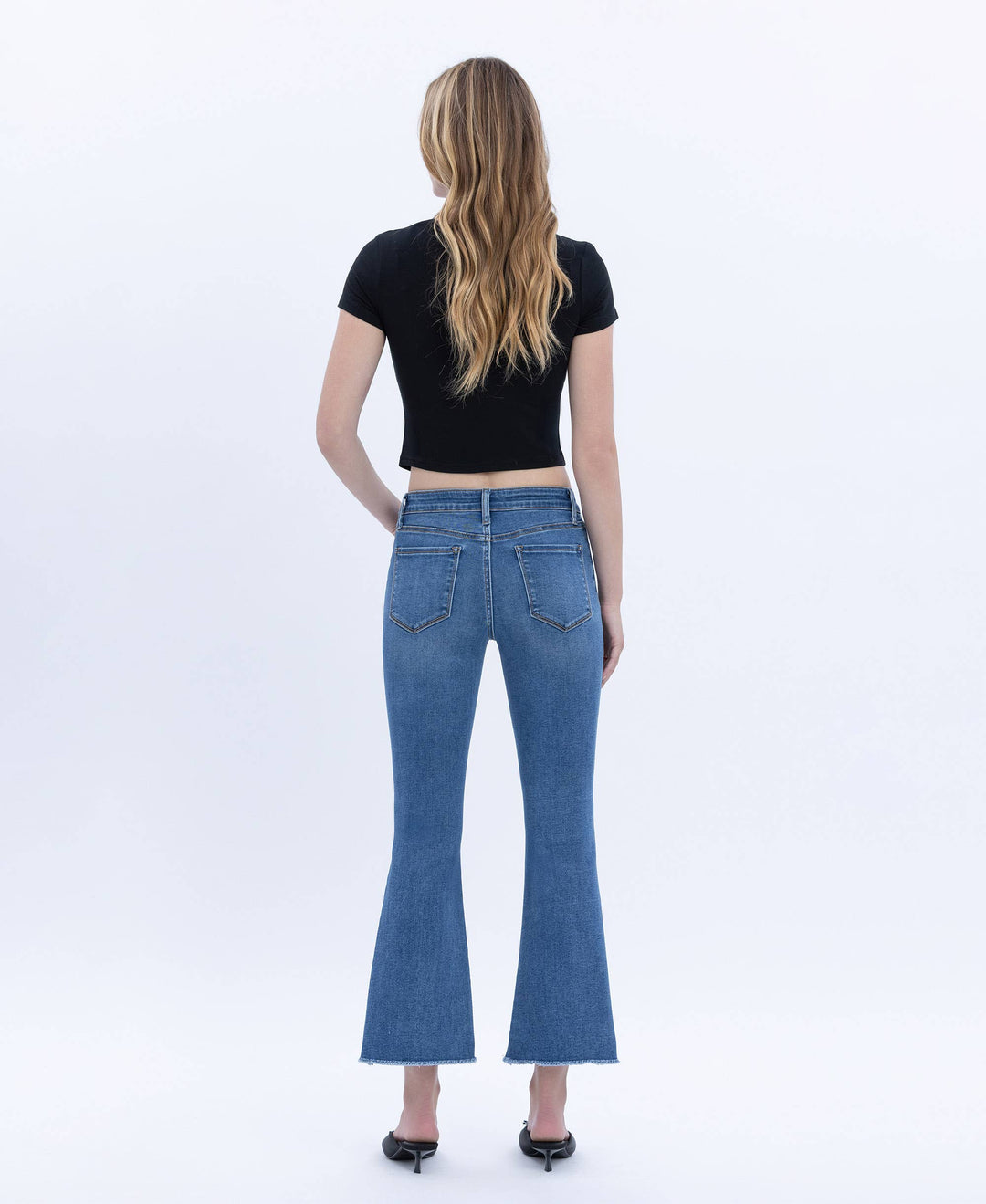 Alison Mid Rise Crop Flare