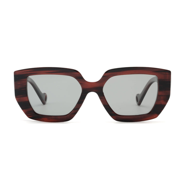 NYLA | Polarized Sunglasses | Dark Cherry/Black Streaks